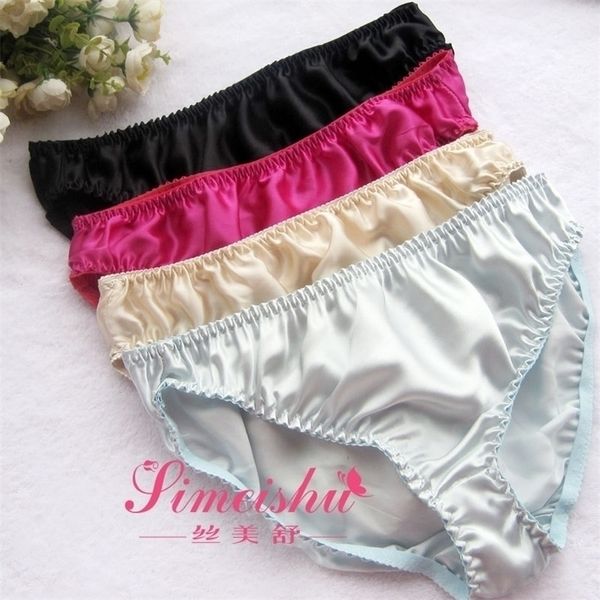 Mulberry Silk Panties feminino plus size plus size xxl na cintura média resumos de cuidados antibióticos cuecas cuecas calcinhas 201112