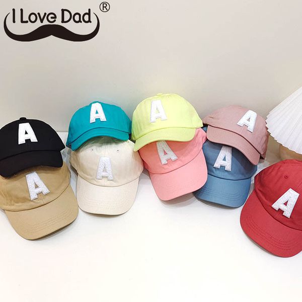 Письмо моды вышивая детская бейсбольная шапка Candy Color Summer Babs Mabs Girls Sun Visoor Caps Регулируем