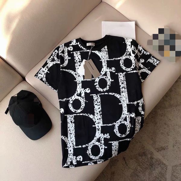 

2022fw summer tee mens designer t shirt casual man womens tees with letters print short sleeves sell luxury men hip hop clothes, Black;brown