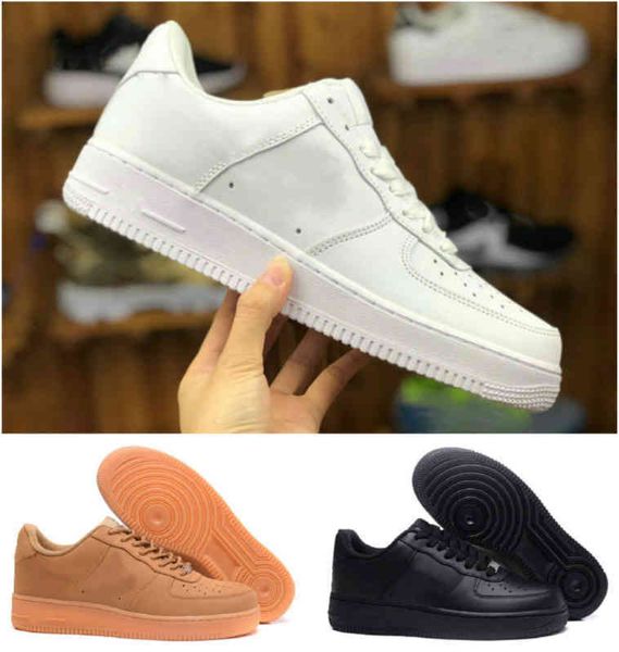 

2021 men new 1 low skateboard shoes low price one 1s knit euro women outdoor all white black red wheat leather trainer