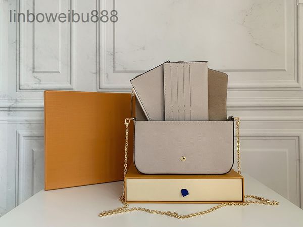 

designer l luxury bags luxurys designers handbag purse monogrames print crossbody multi pochette felicie chain shoulder wallet with box dust