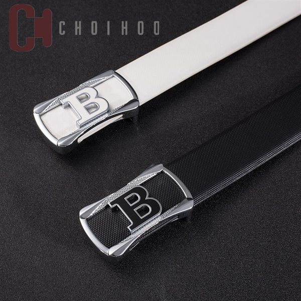 

2018 men's real leather fashion business brand belts b buttons jeans casual pants boss belts design leather belt3154, Black;brown