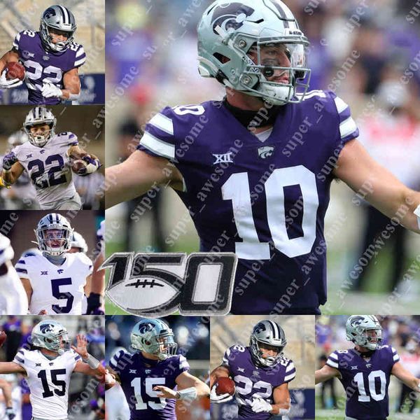 

ncaa k-state wildcats jersey will howard deuce vaughn chabastin taylor keenan garber daniel green skylar thompson phillip brooks wyatt, Black