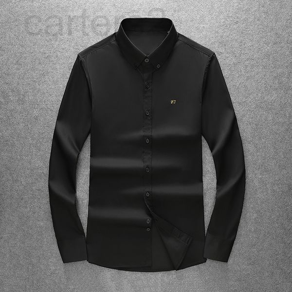 

men's casual shirts designer zh670 lilly's main spring long sleeved shirt j67o2022, White;black