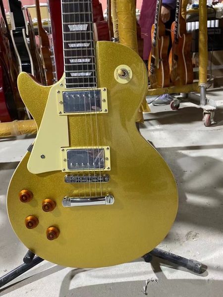 

lp electric guitar left hand version goldrosewood fingerboard mahogany body chrome hardware