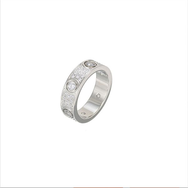 

designer nail ring titanium steel silver love ring men and women rose gold jewelry for lovers mens womens jewel couple rings gift size 5-10