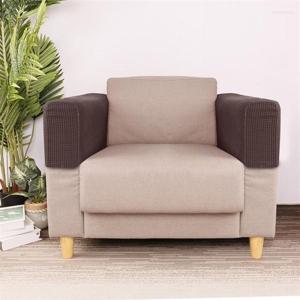 Chaves de cadeira Couch sofá protetor de cobertura do braço para o braço para protetores de toalhas de poltrona descansar cadeiras estrias de capa elástica de mangas elásticas