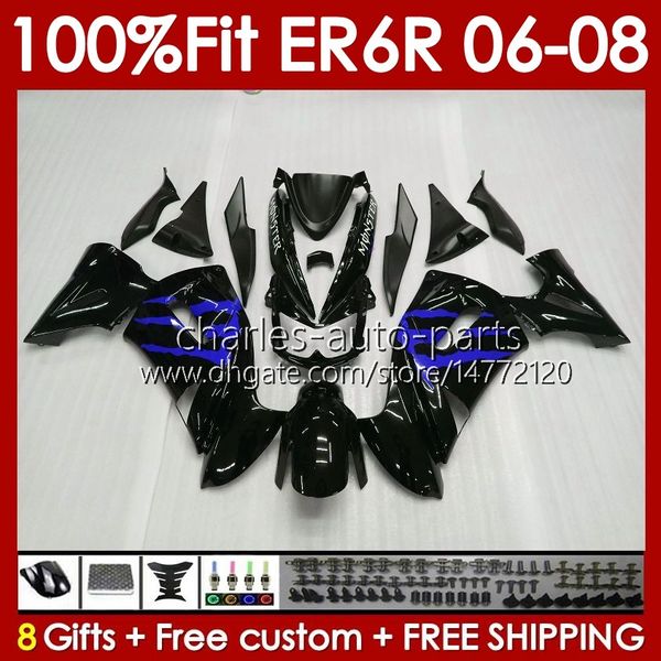 OEM кузова для кавасаки Ninja ER6 650 R ER 6 F 650R ER-6F 2006 2007 2008 Body 139NO.101 ER 6F 650-R рамка ER6F 06 07 08 650R-ER6F 06-08