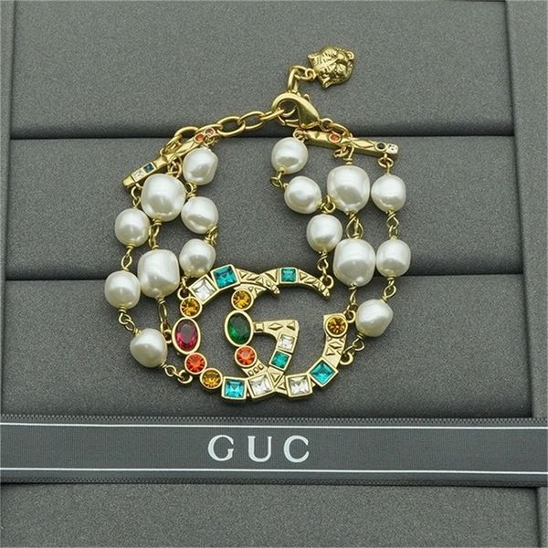

86% off factory shopgujia new color diamond double pearl bracelet head accessories simple and generous high-grade hand accessories 34, Black