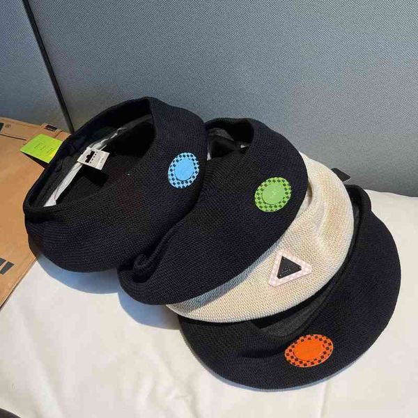

ball caps net red ins fashion checkerboard letter beret children korean couple black bud hat thin painter fcpz, Blue;gray
