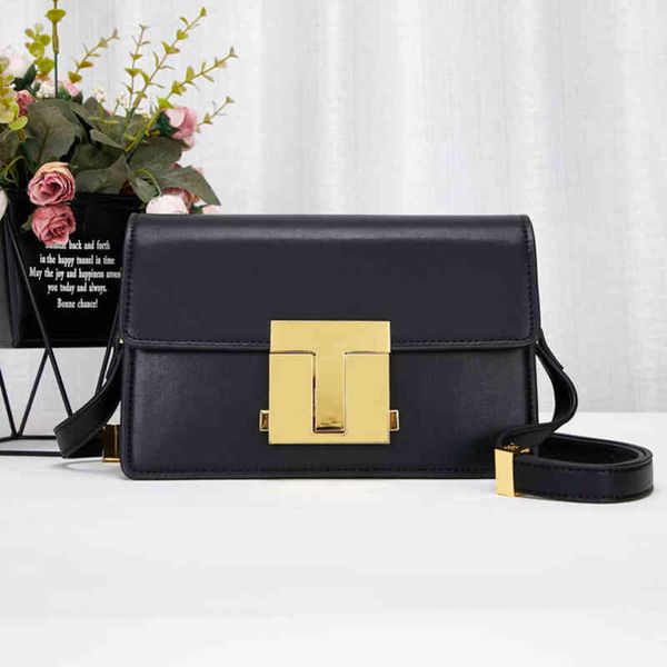 

evening bags t metal square buckle flip small design bag women's fashion single shoulder messenger bag small square