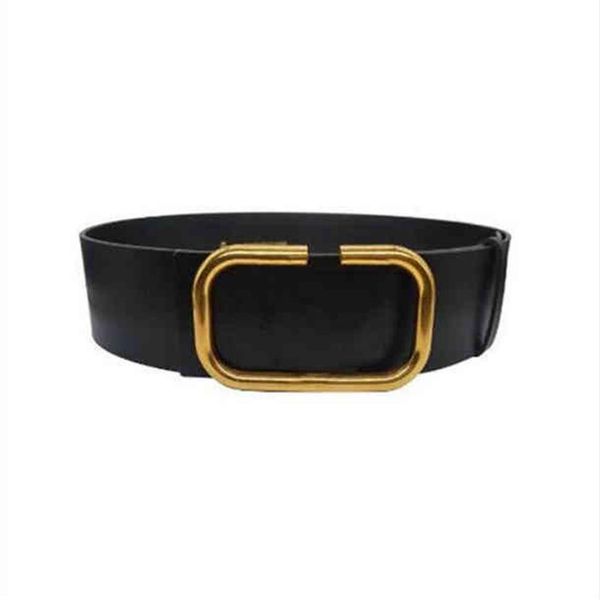 

2021 men's designer belt women's leather 7cm leather black red big gold buckle classic leisure luxury belt aaaa16291l, Black;brown