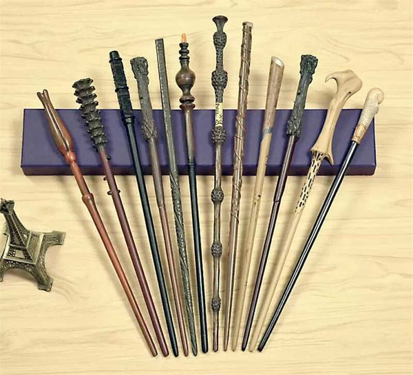 

core cosplay toys metal potter magic wand with gift box kids ron voldermort ginny bella magical the elder stick
