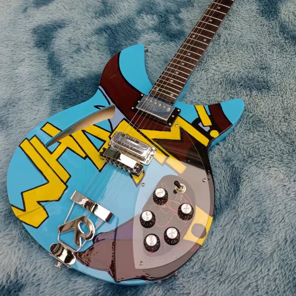 

guitare peinte a la main qualidade 6 string ricken 360 guitar eletrica roxo pop musica corpo e mogno frete gratis