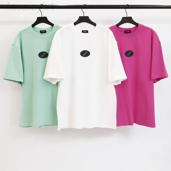 

men's t-shirts designer correct we11done 21ss korean street embroidery small zhang zi men's and women's short sleeves lflt, White;black