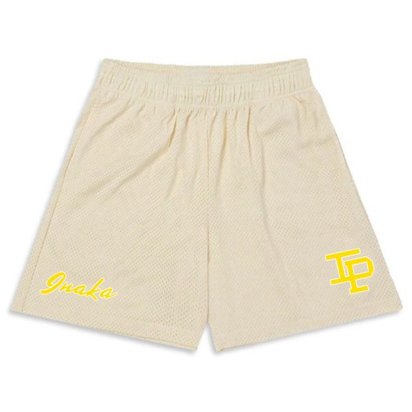 

inaka power fashion men's shorts mesh classic women's fitness basketball loose eric emmanuel basic sports pants designer ee beach, White;black