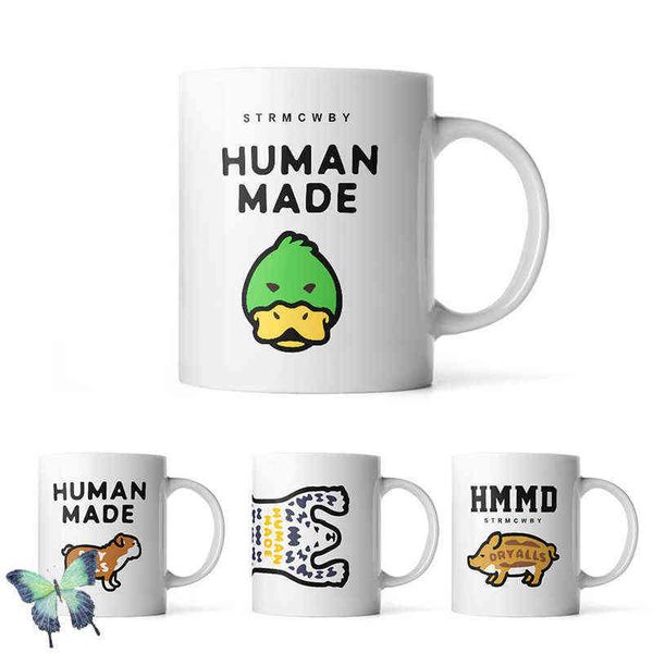 

pig duck bulldog tiger polar bear print human made ceramic coffee mug cup t220804