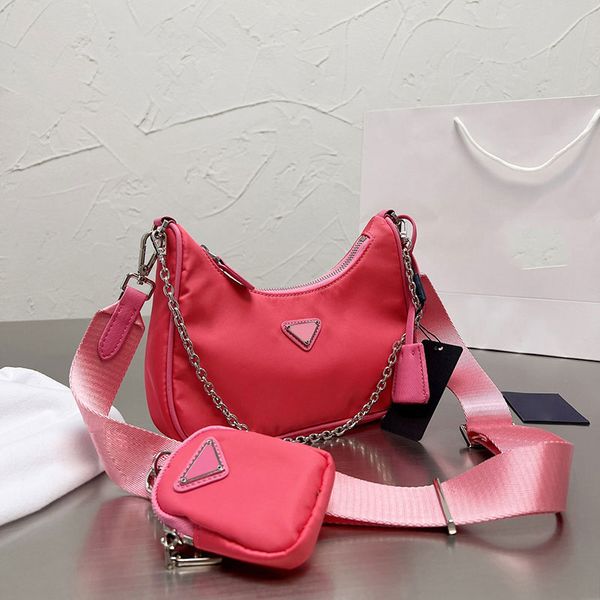 

women shoulder bags fashion classic handbags solid metal printing messenger bag shoulder-bags with packaging