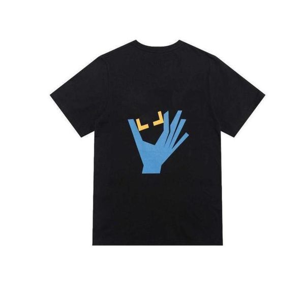

classic fashion mens brand t shirts loose offs cotton men women t-shirt designers short sleeve letter oil paint tees black white shirt eur, White;black