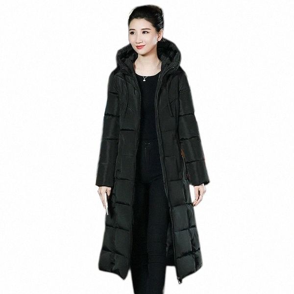 

women's trench coats -6xl summer sale women plus size fashion cotton down jacket hoodie long parkas warm jackets female winter coat cl, Tan;black
