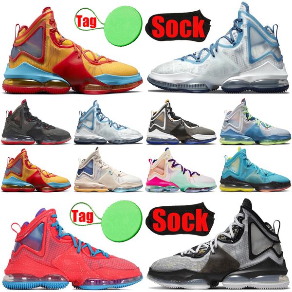 

lebron 19 lebrons 19s men basketball shoes bred leopard valentines day uniform hook tropical black aqua kings crown mens trainers sports sne