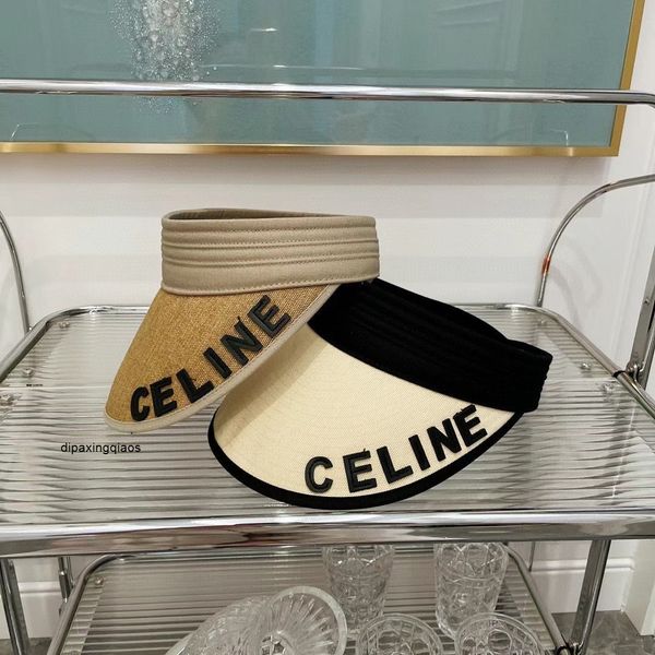 

celina designer ball caps baseball high version empty g. yan same fashionable c-letter sun visor brand versatile roofless tide hat, Blue;gray
