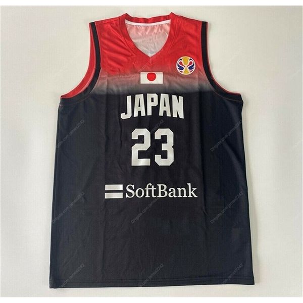 Nikivip Custom China Rui Hachimura #23 Team Japan Basketball Jersey Impresso Tamanho S-4XL Qualquer nome e número Camisas de alta qualidade