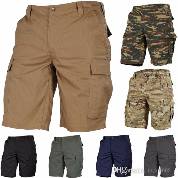 Designer masculino shorts de verão Moda Camuflagem Multi bolsos casuais Roupas casuais homme lúlio de luxo macacão macacão