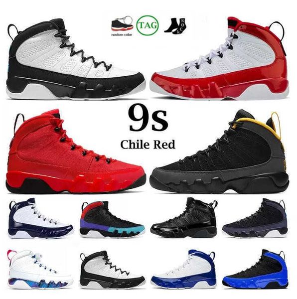 

2022 arrival 9 ix 9s men women basketball shoes bred university blue gym red unc cool grey racer blue statue anthracite sport, Black