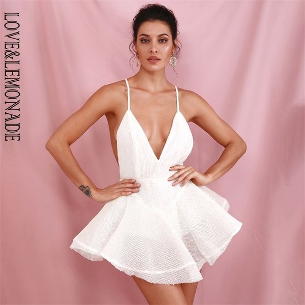 

love&lemonade white deep vneck open back ballet style sequins playsuit lm81619 navy lm81619 y200422, Black;white