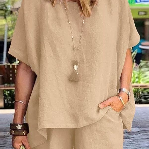 

zanzea summer casual tracksuit women s shorts suits short sleeve shirt loose mini two piece matching set streetwear 220706, White