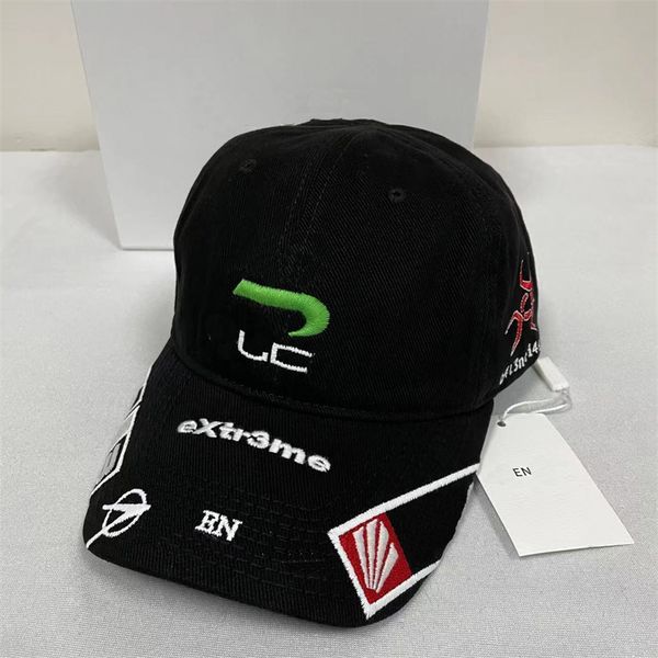 

Fashion Baseball Cap Designer Motorcycle Hat For Men Women Trend Letters Embroidery Hip Hop Hats Bucket Hat High Quality, Black