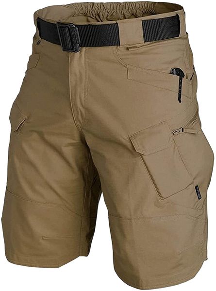 

men's waterproof tactical shorts outdoor cargo shorts, lightweight quick dry breathable hiking fishing cargo shorts v596#, White;black