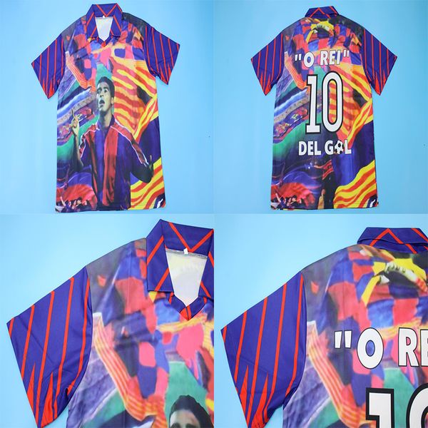 

retro soccer jerseys special version romario 10# del goal for men home jersey maillot foot camiseta de futbol shirt, Black;yellow