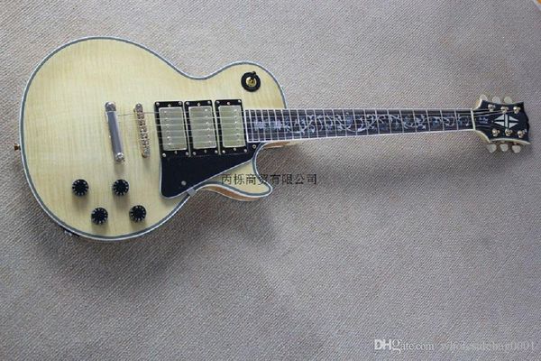 

ryery shipping 2014 new three pickups custom electric guitar fretboard flame guitar @9