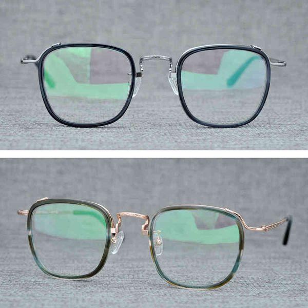 

vintage handmade sheet with metal frame set glasses, White;black