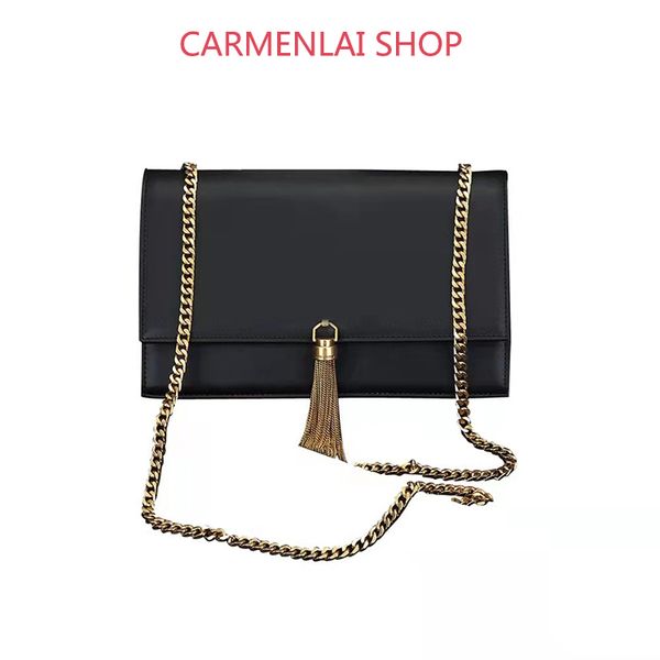 

woman kate crossbody bag genuine leather handbag luxury designer handbags tote bag fashion ladies chain clutch shoulder bags with tassel