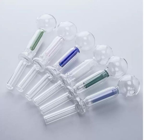 Yağ Brülör Boru kurulamak saman Cam Nector Toplayıcı İç Renk Kök kaşık Borular Teçhizat nargile su bong için yenilik sigara aksesuarları