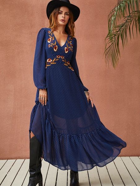 

rusttydustty allover print floral embroidery dress f7wa#, Black;gray