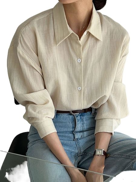 

dazy button front drop shoulder blouse 85zz#, White