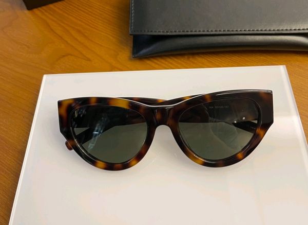 

havana green cat eye sunglasses women shades glasses sun sonnenbrille uv protection with case, White;black