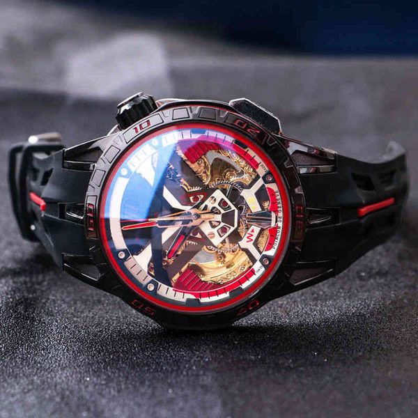 

luxury watch for mens mechanical watches jason stanson same fully automatic roge tourbillon owl eye dupy geneva brand wristwatches, Slivery;brown