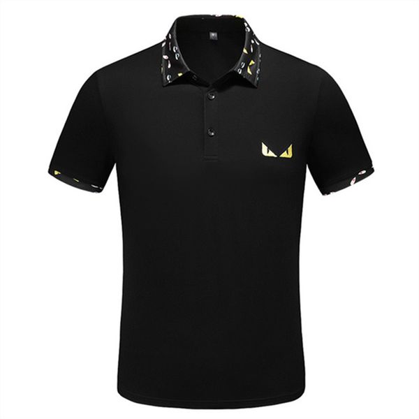 

2022ss designer polo shirts men luxury polos casual mens t shirt letter print embroidery fashion high street man tee zo67, White;black