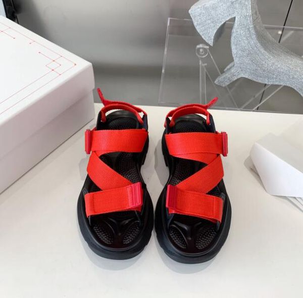 

2022 luxury designer sandals rubber outsole ss22 women slippers webbing upper casual shoes trend party travel beach, Black