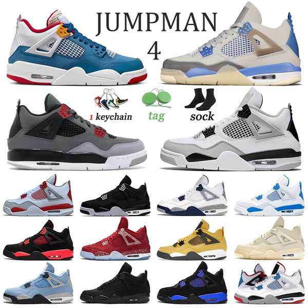 

jumpman 4 casual basketball shoes messy room mens red thunder j4 women trainers military black cat 4s infrared sports midnight navy white or
