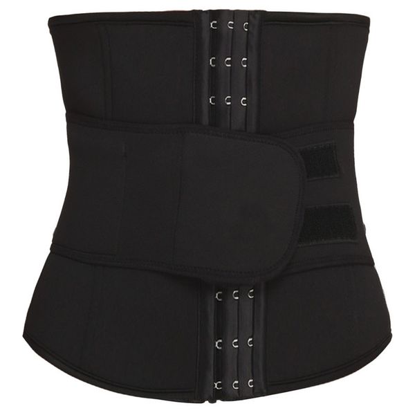 

workout sauna sweat girdle neoprene waist trainer corset underbust slim training belts hook closure + fixed strap abdomen tummy shapewear bo