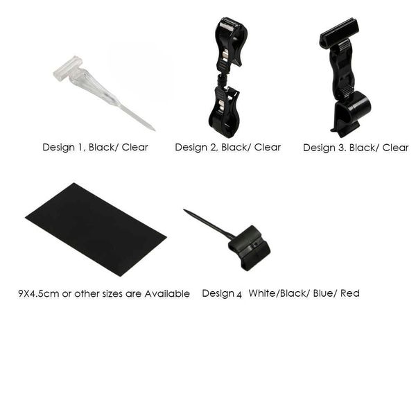 

supermarket shelf edgetalker clip plastic holder/clips menu holder
