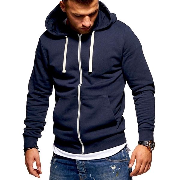 

kb mens hoodies sweatshirts zipper hoodie men sweatshirt solid color man hoody sweatshirts for male 220805, Black