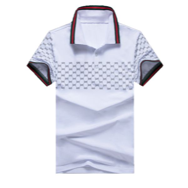 

men polo shirts luxury designer clothes summer short sleeves fashion casual hip hop embroidery letter colored painted mens polos, White;black