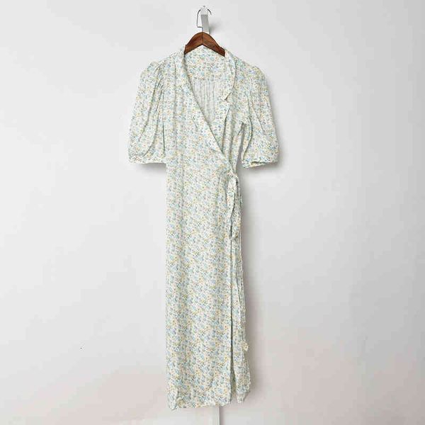 

casual dresses rouje french pastoral v-neck lace up bow floral dress, Black;gray